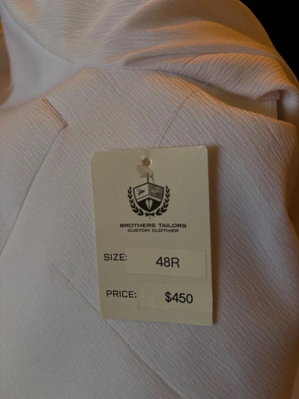 New mens size 48 Regular Mattarazi Uomo sport coat all white